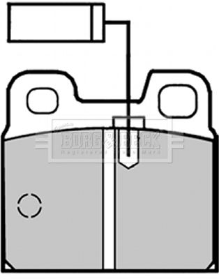 BORG & BECK Комплект тормозных колодок, дисковый тормоз BBP1273